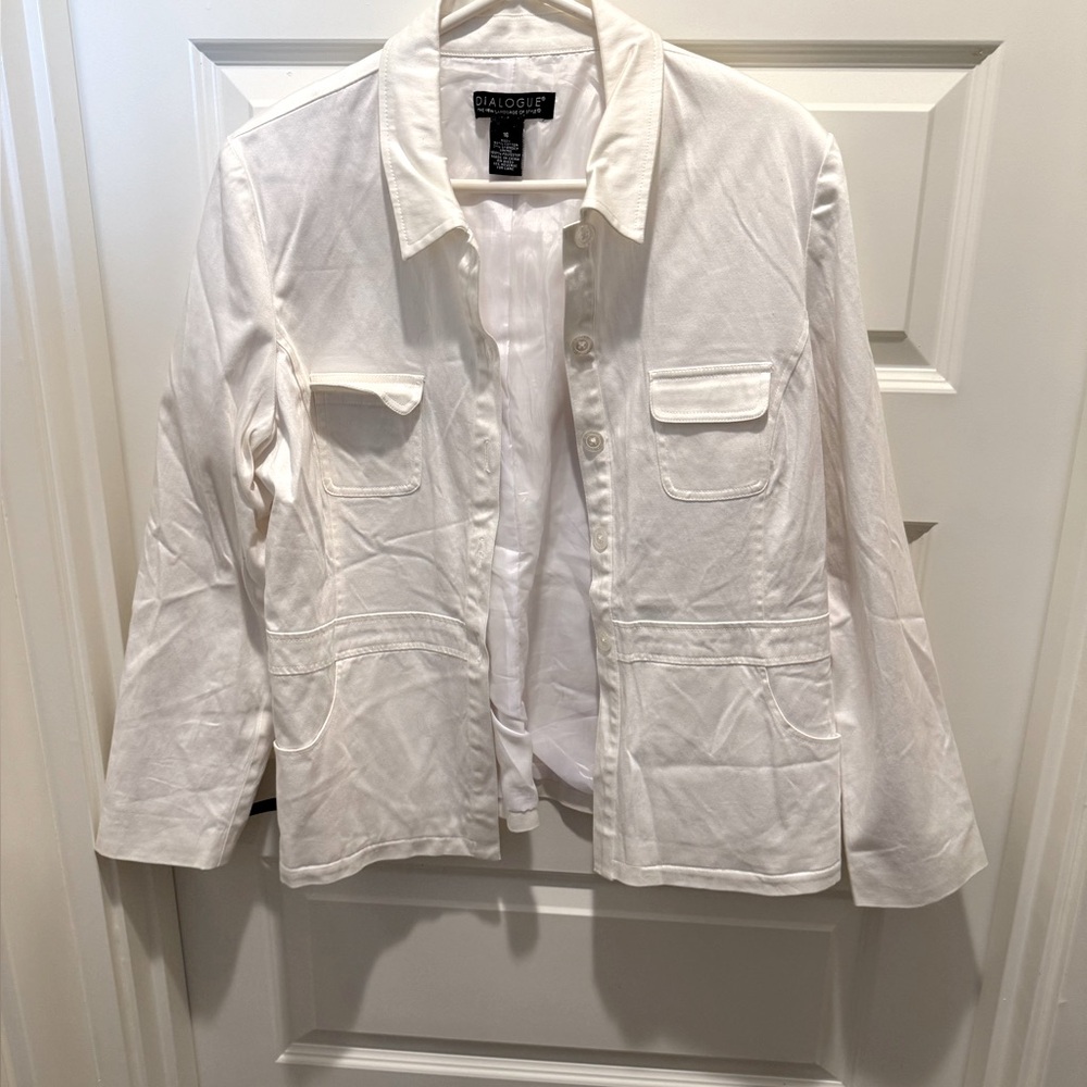 Dialogue Women's Cream Utility Jacket